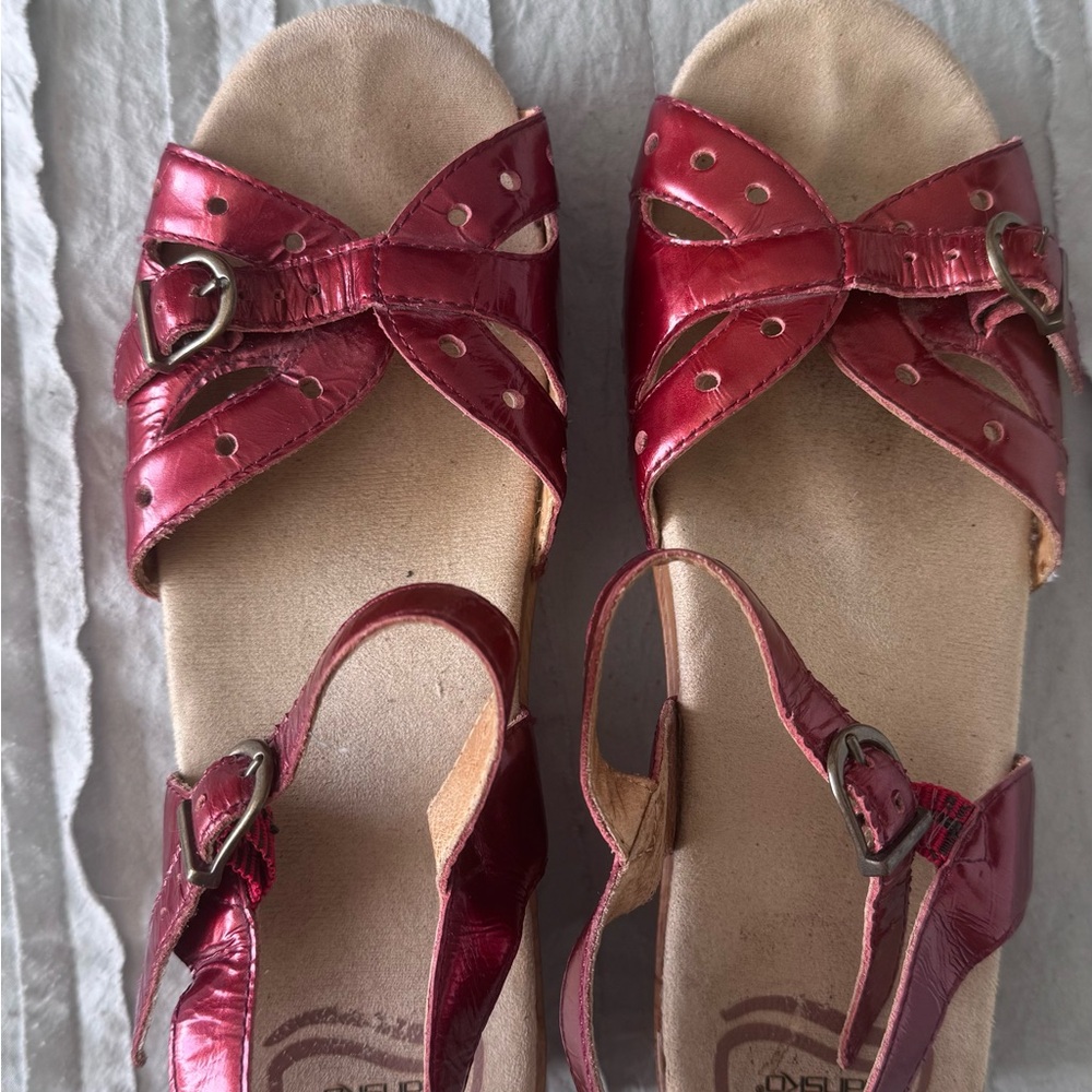 Dansko Red Sandals